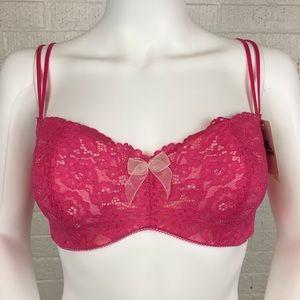 Wacoal b.tempt'd Pink Fuschia Balconette Bra